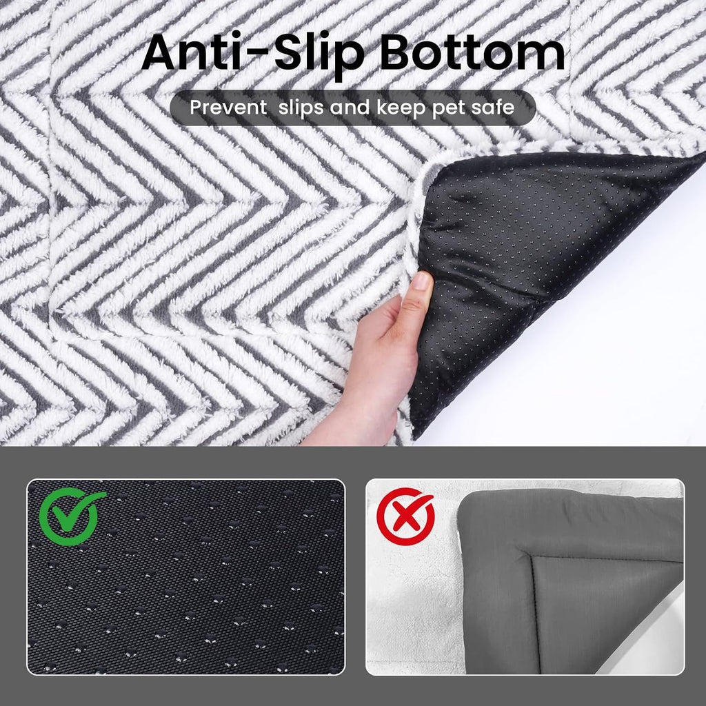 Mora Pets Dog Crate Pad Washable Cat Dog Bed for Crate Flat Pet Kennel Mat