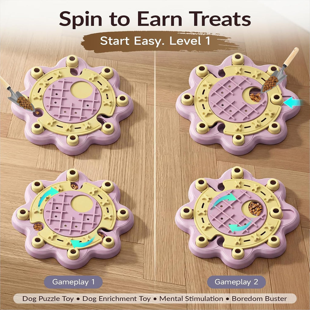 KADTC L Size 3 Levels, Dog Puzzle Toy, Slow Feeder & Enrichment for Dogs
