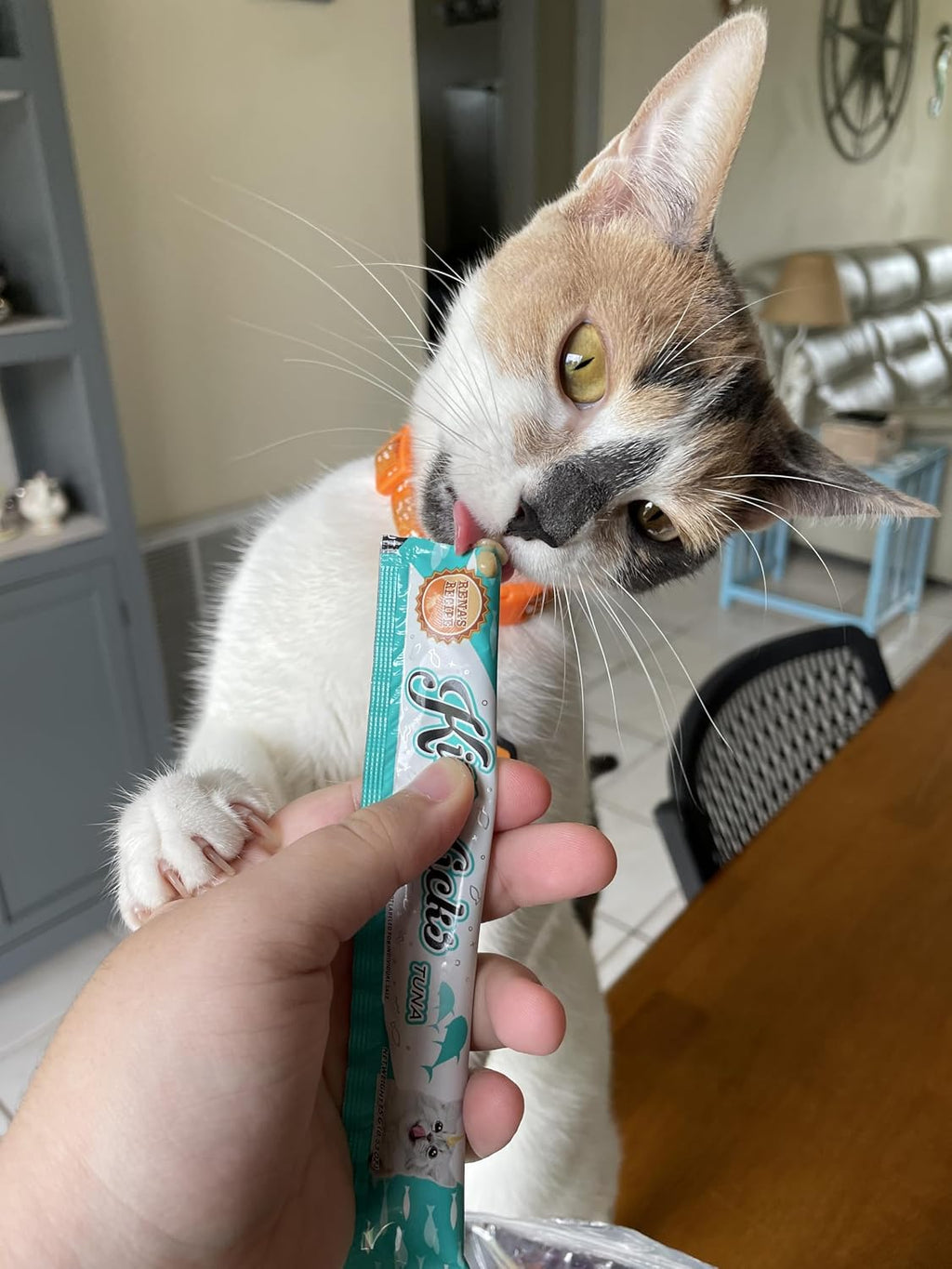 Rena's Recipe Kitty Licks Tuna Barrel (60 Tubes) 4 Flavors X 15 Tubes Lickable Cream Cat Treats