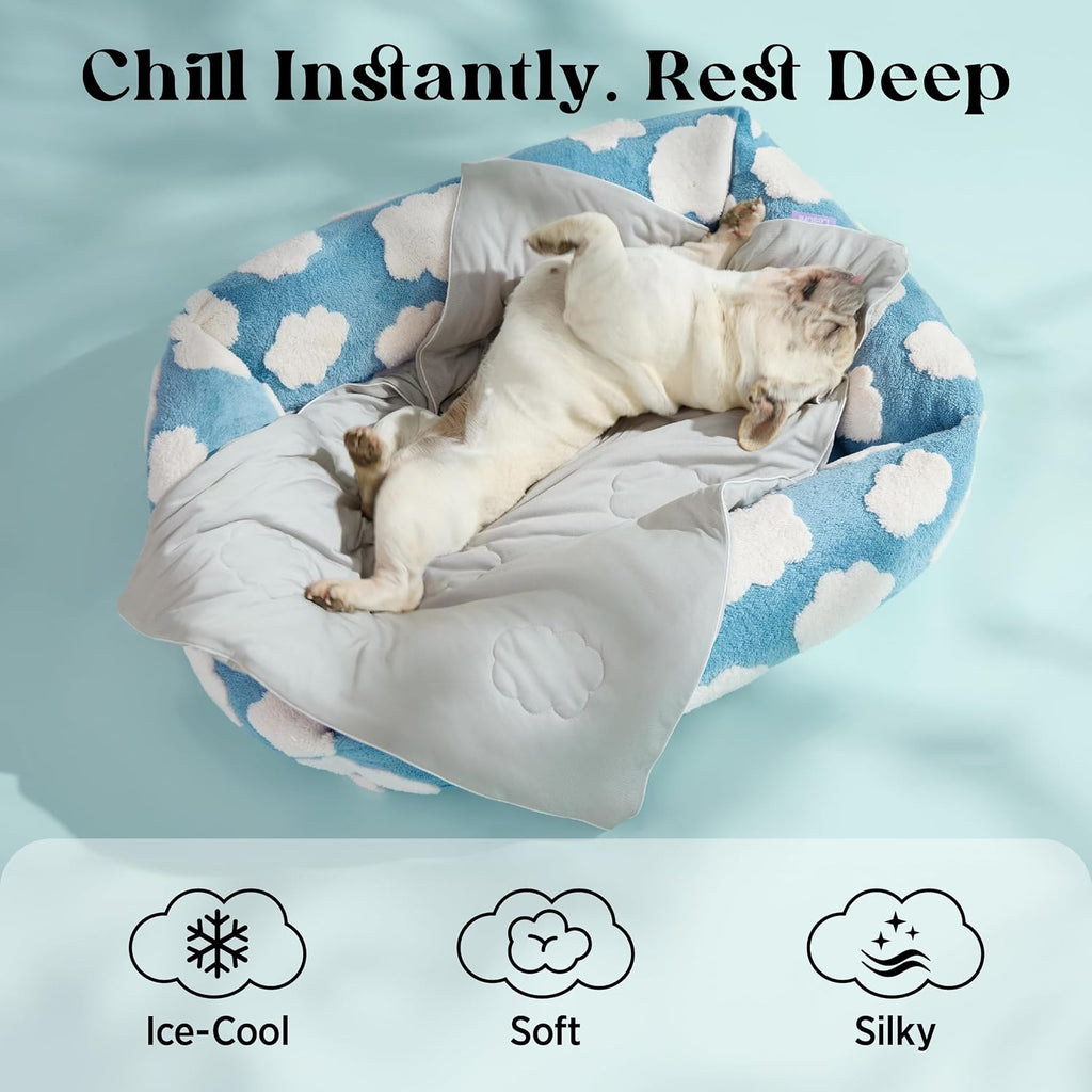 LE SURE ApexCloud™ Premium Cooling Blankets for Large Dogs Q-MAX>0.4,50x60