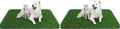 Grass Pad for Dogs 39.3 x 31.5 Inches Fast-Drain Artificial Grass for Pets Potty Training, Easy to Clean Fake Grass for Dog Indoor Outdoor Use(2 Pack)