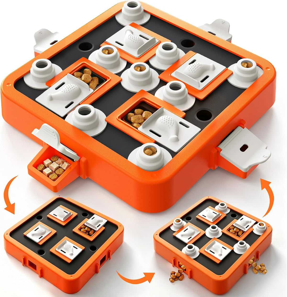 Aluckmao Dog Puzzle Toy Large - Adjustable Levels Food & Treat Game