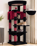 Heybly 53.1" Corner Cat Tree for Large Cats – Interactive Play HCT029BR