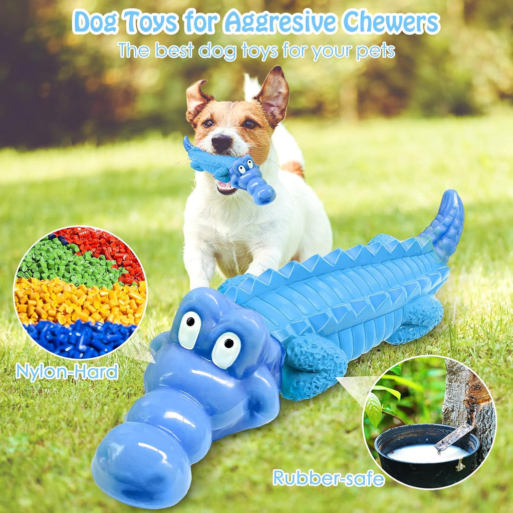 Jeefome Tough Dog Chew Toys for Aggressive Chewers | Indestructible Dog Toy to Keep Them Busy & Reduce Boredom for Medium, Large Dogs, Milk Flavor