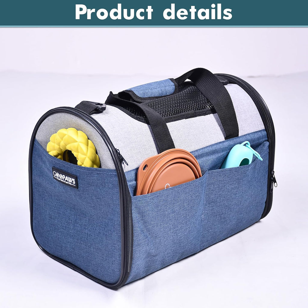 Jespet Airline Approved Soft-Sided Kennel Pet Carrier for Small Dogs Cats