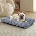 Bedsure Washable Dog Bed for Crate Medium Size Dog, Soft Bubble Fleece, 29"
