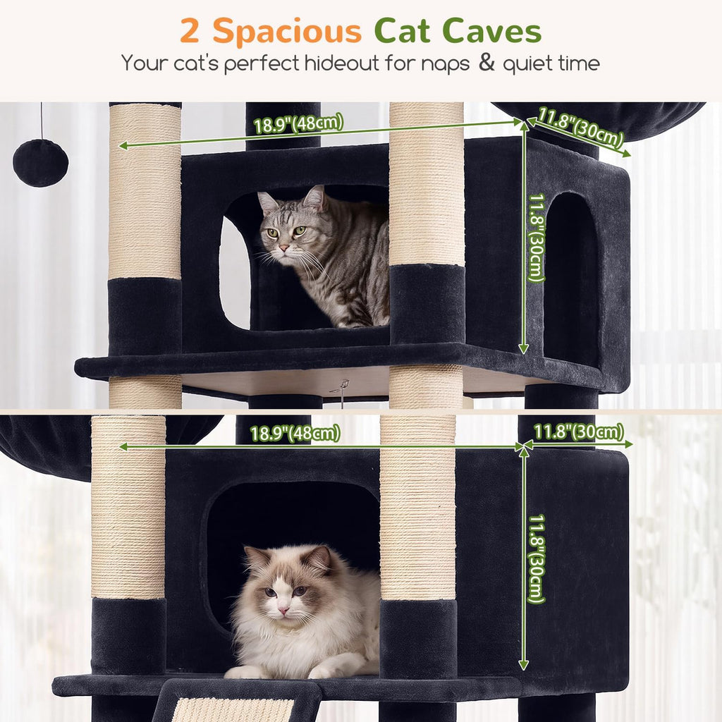 Globlazer Giant Tall Heavy Duty Cat Tower for Indoor Large Cats, F75G