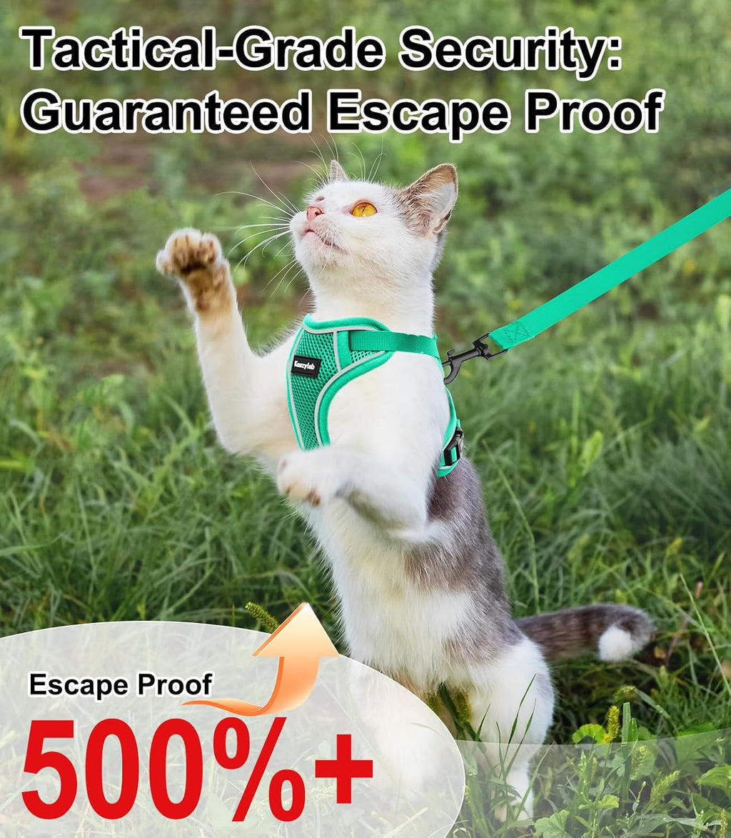 Cat Harness and Leash for Walking Escape Proof Soft Adjustable Cat Leash