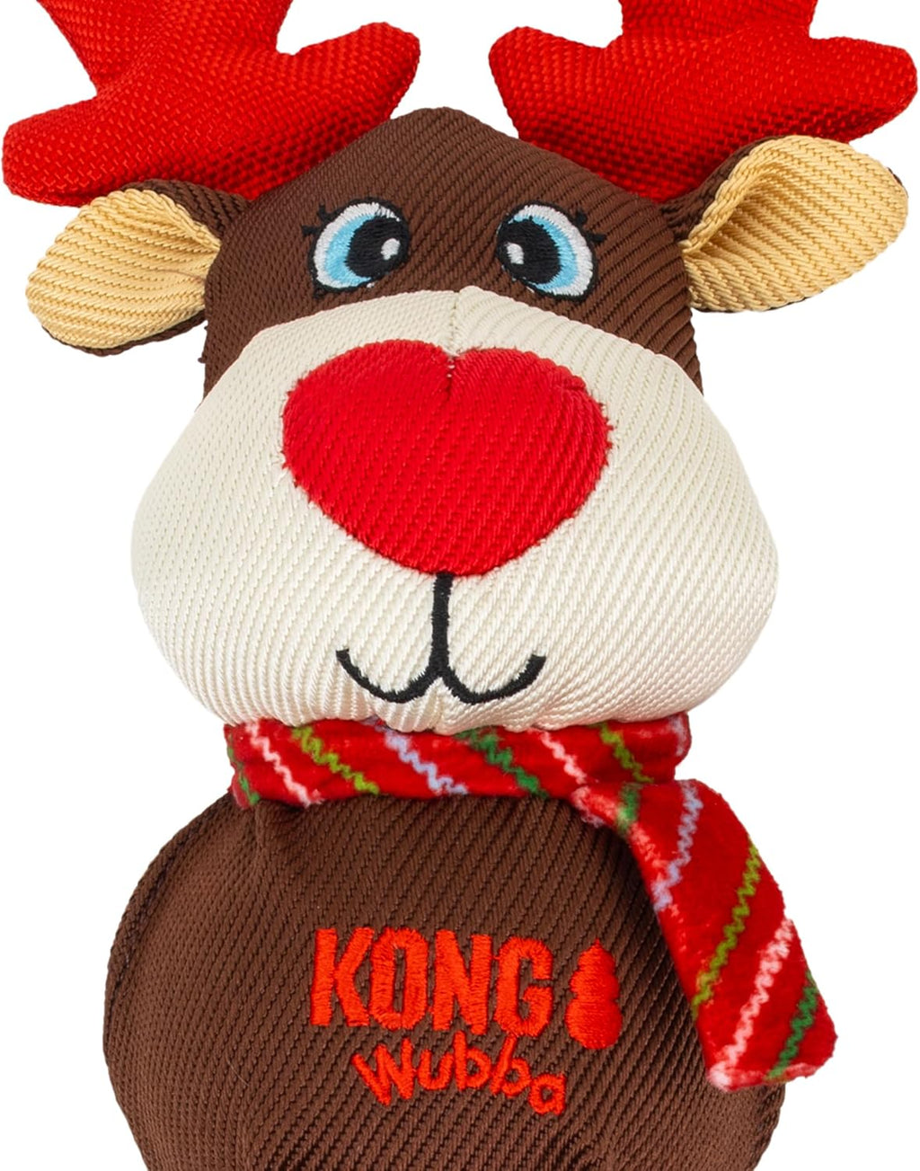 KONG Holiday Santa/Reindeer Large 2 Pack – Durable Interactive Tug & Toss Dog Toy