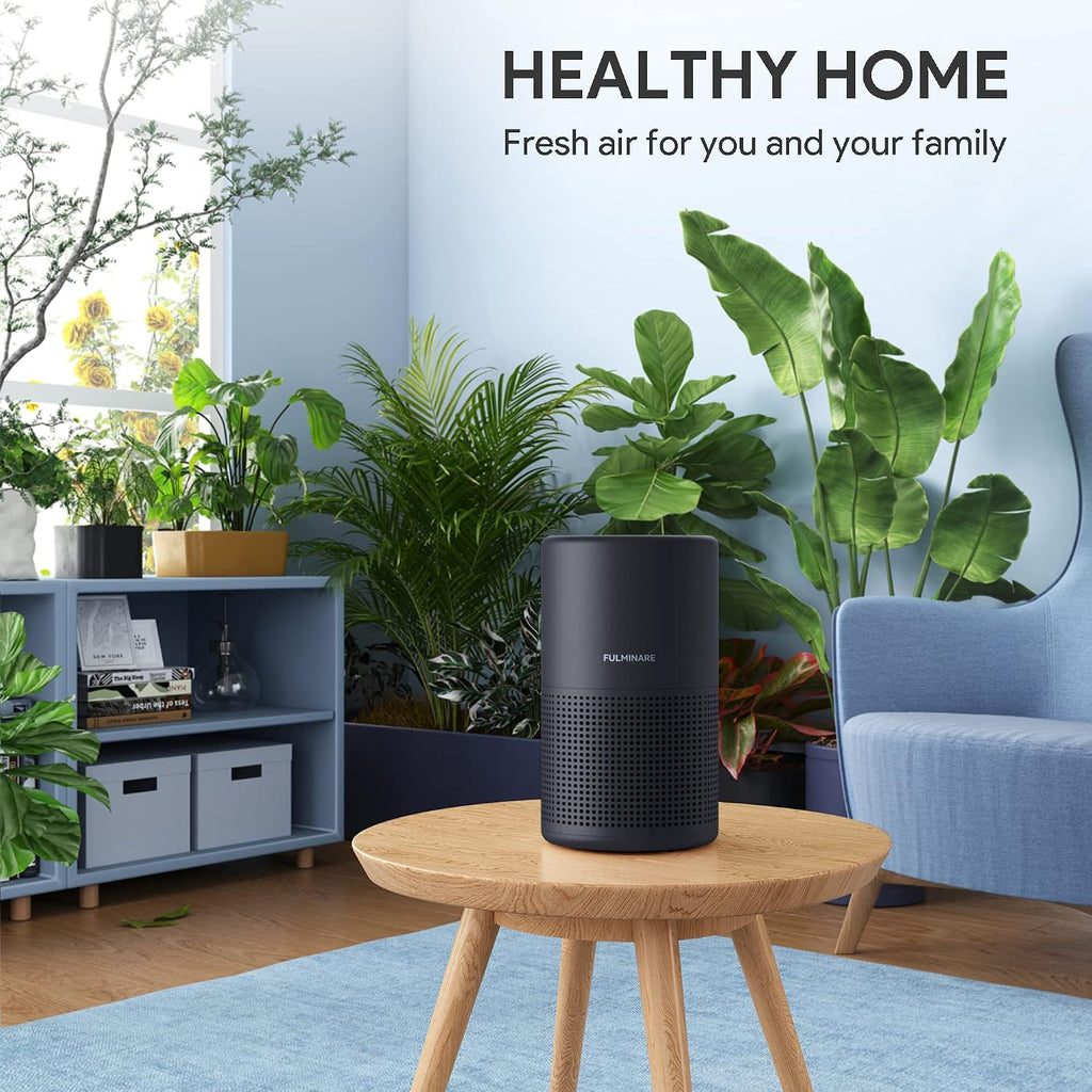Air Purifiers for Bedroom, FULMINARE H13 True HEPA Filter (Black 2 Pack)