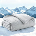 gogobunny Premium Cooling Blanket for Medium Dogs, Cool-to-Touch Washable Mat for Couch Bed Car Q-MAX>0.53, Grey, 30x40