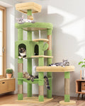 Globlazer 65in Cactus Sturdy Cat Tower for Indoor Large Cats, S65, Green