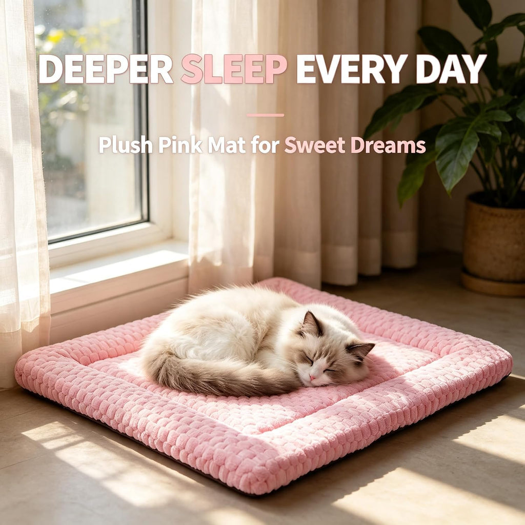 Cat Bed Mat - Durable & Cute Crate Beds for Extra Small Dogs & Cats, Comfortable Kennel Pad for Home, Crate & Travel