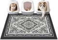 Unicorn Catcher 40"x30" Cat Litter Mat Non-Slip Washable Litter Box Mat | High-Density PVC Litter Catcher Mat Efficiently Traps Scattered Litter From Paws To Keep Floors Clean