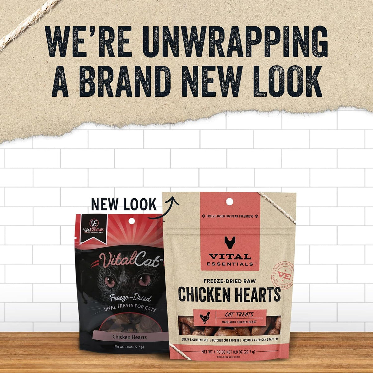 Vital Essentials Freeze Dried Raw Chicken Hearts Cat Treats | Single Ingredient | Premium Quality | Grain Free, Healthy Treats for Cats, 0.8 oz Bag (Pack of 3)