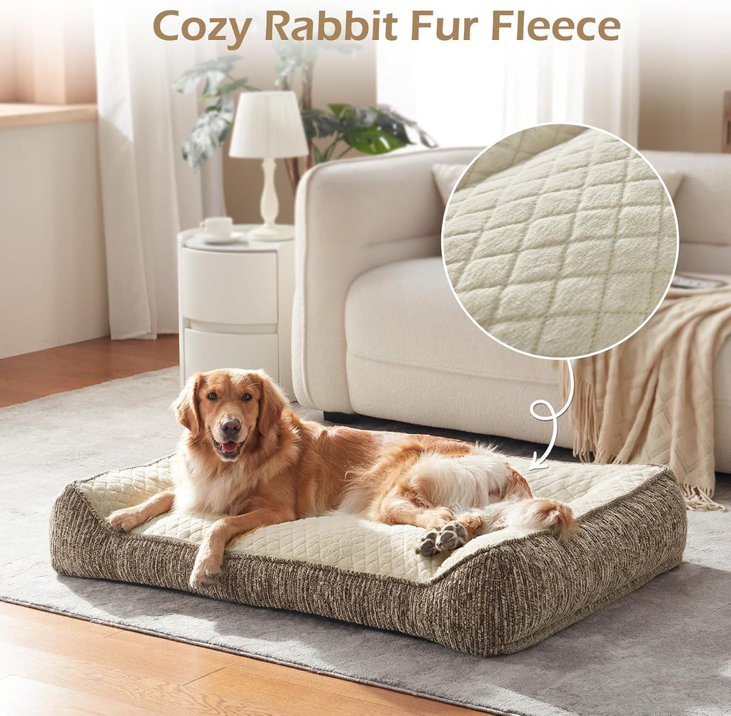 JOEJOY XL Orthopedic Dog Beds Large Size Dog, Extra Thick Big Dog Couch Bed