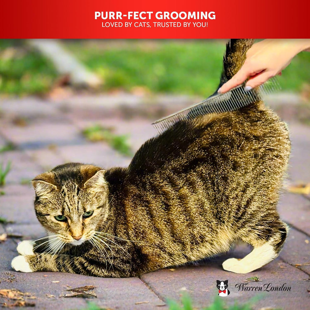 Warren London Cat DeMatter Pro Max 9-Inch Copper Grooming Comb