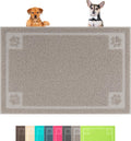 Darkyazi Pet Feeding Mat Large for Dogs and Cats,24"×36" Flexible and Easy to Clean Feeding Mat,Best for Non Slip Waterproof Feeding Mat (Gray Sand)