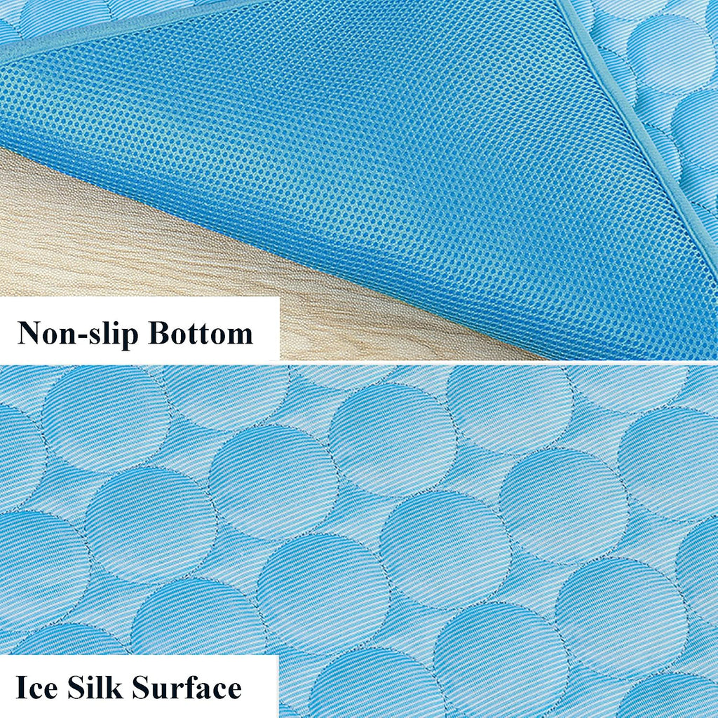 Summer Pet Cooling Mat, Chill Cooling Pad Portable Cool Blanket for Dog Cat