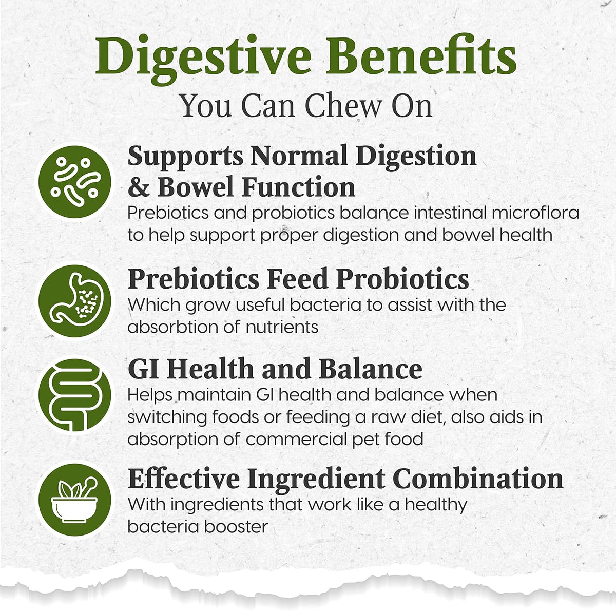 Ark Naturals Gentle Digest Prebiotic & Probiotic Soft Dog Chews, 2 Pack