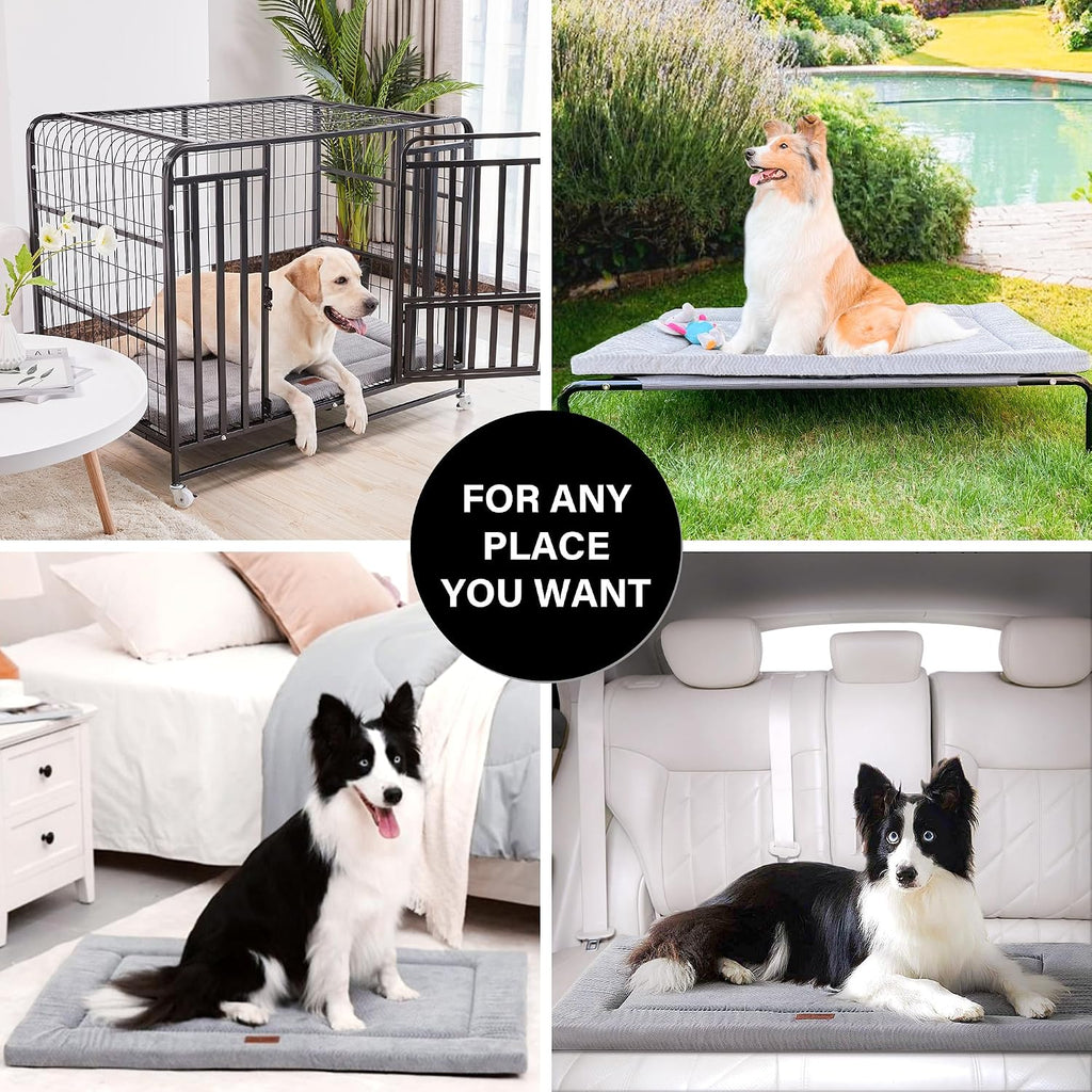 Dog Bed for Crate, Small Dog Crate Beds, Washable Pet Bed Mat Kennel Pad