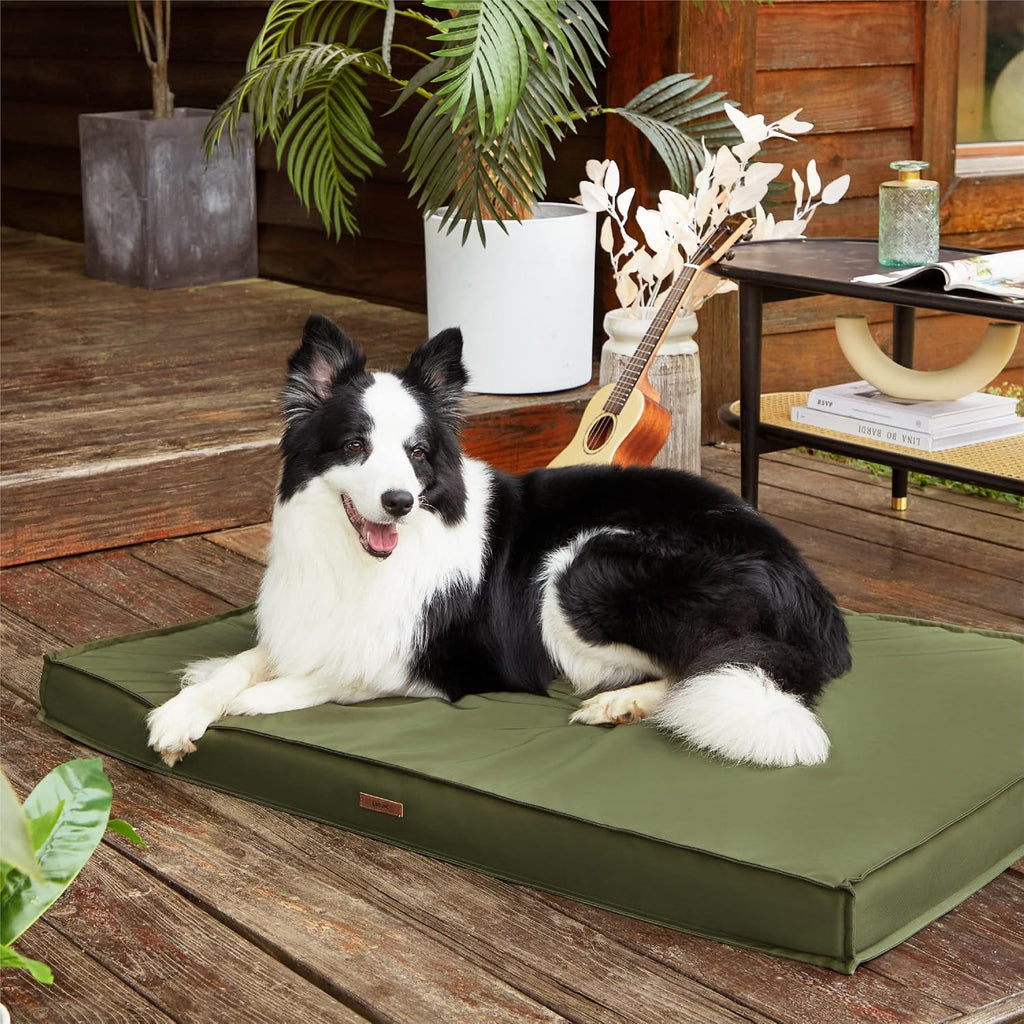 LE SURE Outdoor Waterproof Dog Beds Large Sized,Orthopedic Pet Mat,35x22In