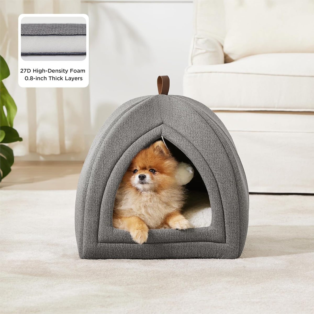 Bedsure 2in1 Cat Beds for Indoor Cats Cave for Kitten with Washable Pillow