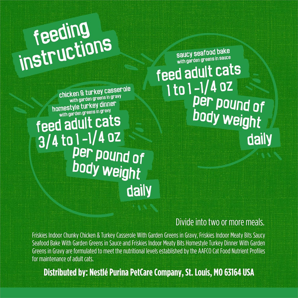 Purina Friskies Indoor Wet Cat Food Variety Pack, (24) 5.5 oz Cans