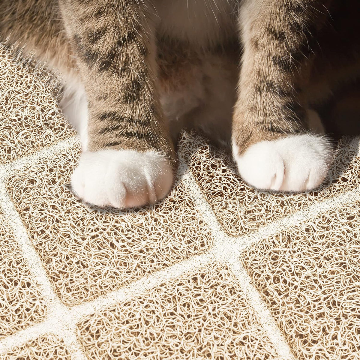 Niubya Premium Cat Litter Mat, Litter Box Mat with Non-Slip and Waterproof Backing, Litter Trapping Mat Soft on Kitty Paws and Easy to Clean, Cat Mat Traps Litter from Box