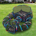 Outdoor Cat Enclosure 5-in-1 Portable Tunnels with Tent Cube Pop up Catio