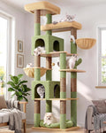 Globlazer Sturdy Extra Large Cactus Cat Tower for Indoor Cats, S81C, Green