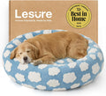 LE SURE Shown on TV Jacquard Donut Dog Beds Extra Large,Blue 42x42x9in