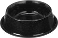 Neater Pet Brands - Outdoor Camping Style Pet Bowl - Enamel Ware Blue Black Granite Colors - Dog Cat No Tip Skid Bowls (64 oz, Black) 