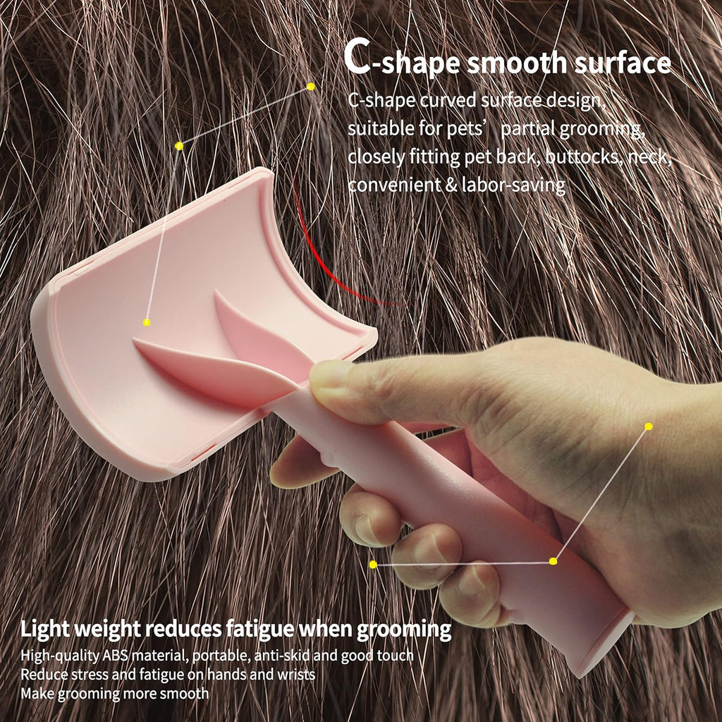 Dog Slicker Brush for Poodles Doodles Fluffy Deshedding Loose Hair. | Super Dense Soft Slicker Brush for Dogs,Grooming Brush for Matted Long Thick Curly Fur,Fluff Shedding Tangles Knots.25mm. 