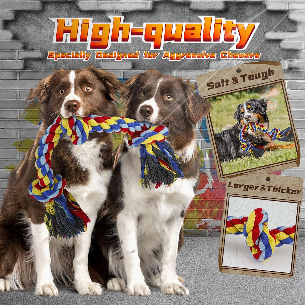 9-Pack Variety Dog Toys for Aggressive Chewers,Medium-Large Dogs