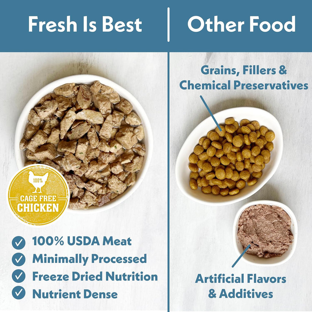 Fresh Is Best Chicken Freeze Dried Cat Food – High-Protein Raw Chicken