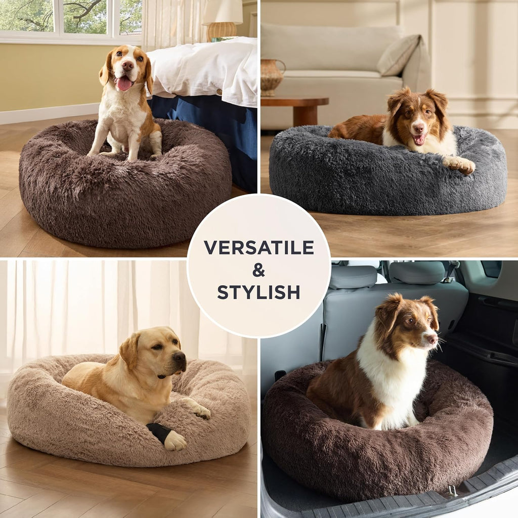 Bedsure SupportMax® Calming XXL Dog Bed Extra Large Washable Pet Bed,45in