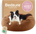 Bedsure Calming Dog Beds Large Sized Dog Donut Washable Pet Bed,36in Copper