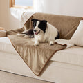 Bedsure Waterproof Dog Blankets for Large Dogs Sherpa Fleece Throw, 50X60