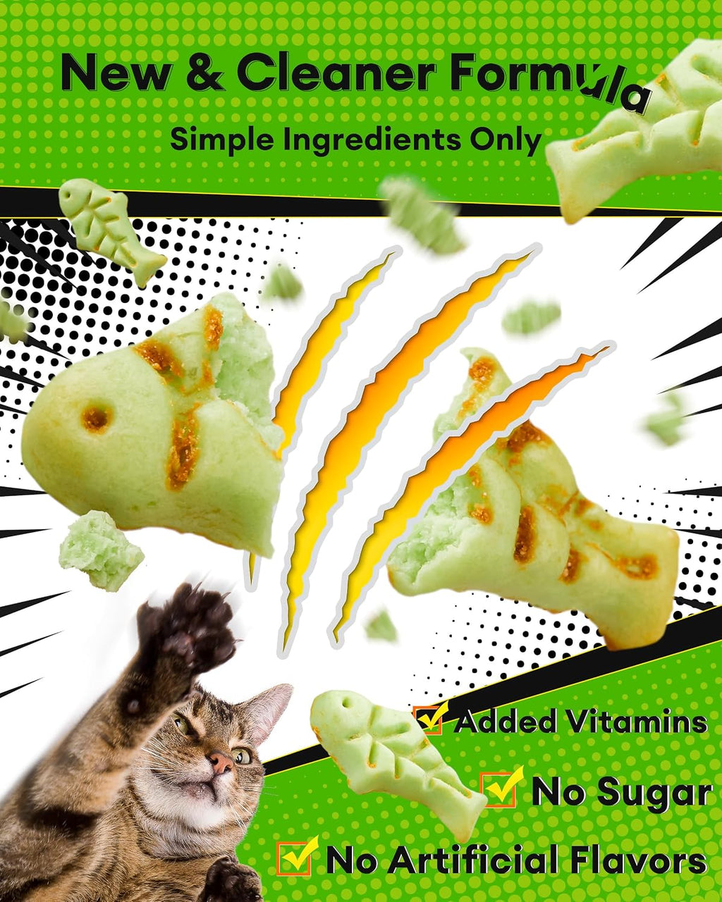 17.63oz Cat Grass Treats for Hairball Control, Digestive