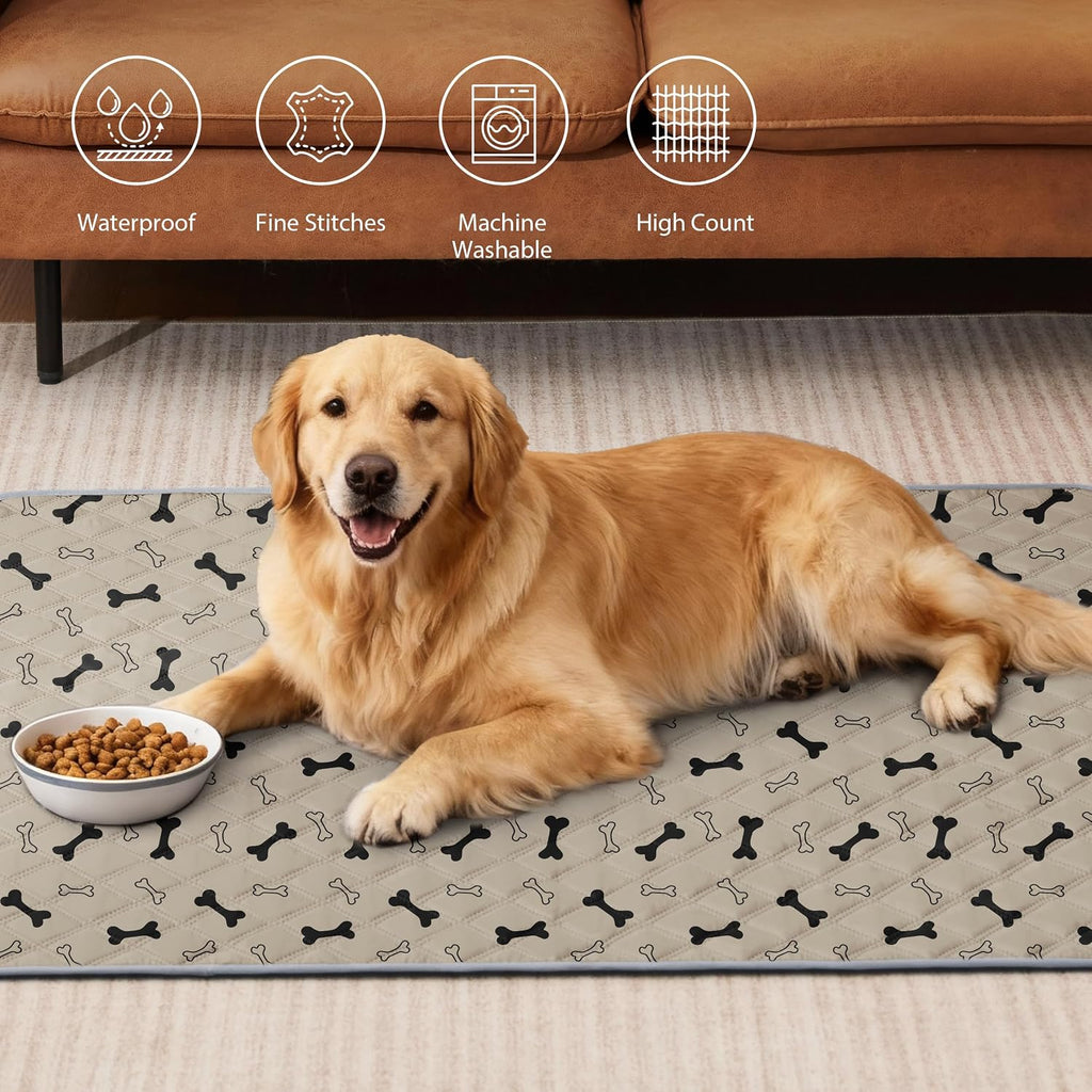 Eterish Washable Pee Pads for Dogs Extra Large 48'' x 60'' 2 Pack | Reusable Absorbent Pet Puppy Dog Training Pads Non-Slip, Waterproof Whelping Potty Pads for Dogs Leak-Proof