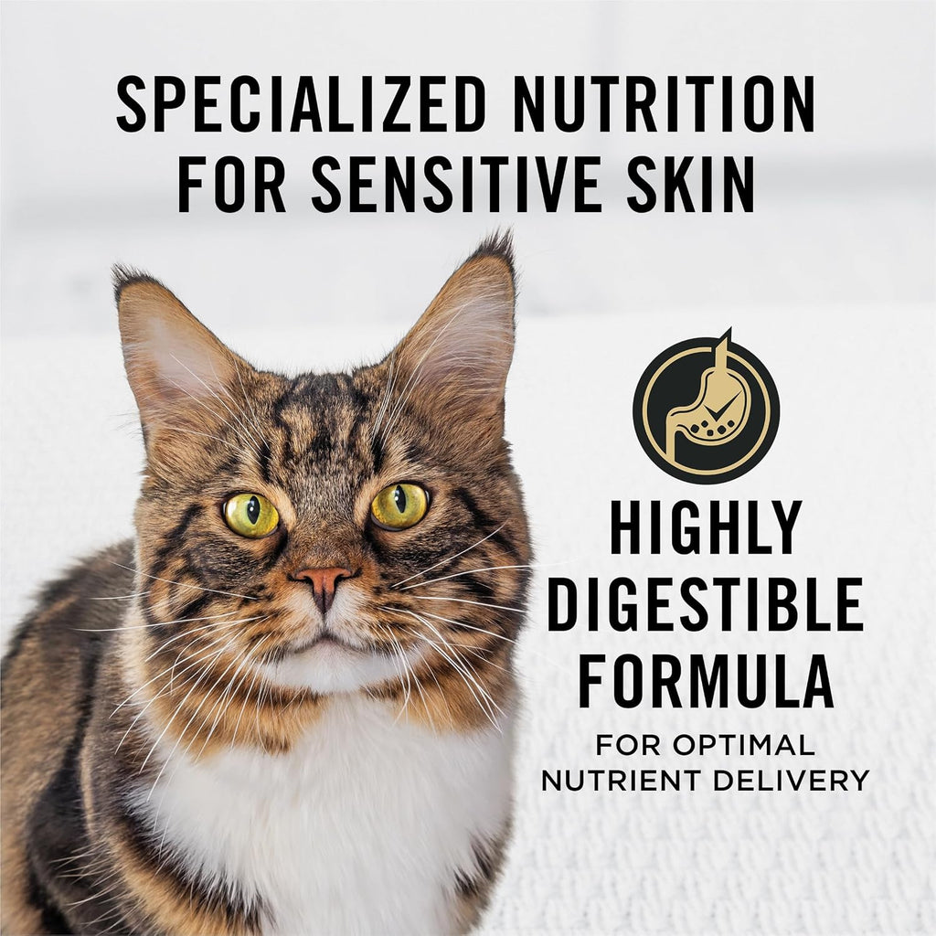 Purina Pro Plan Sensitive Skin & Stomach Dry Cat Food, Real Lamb, 22 lb Bag