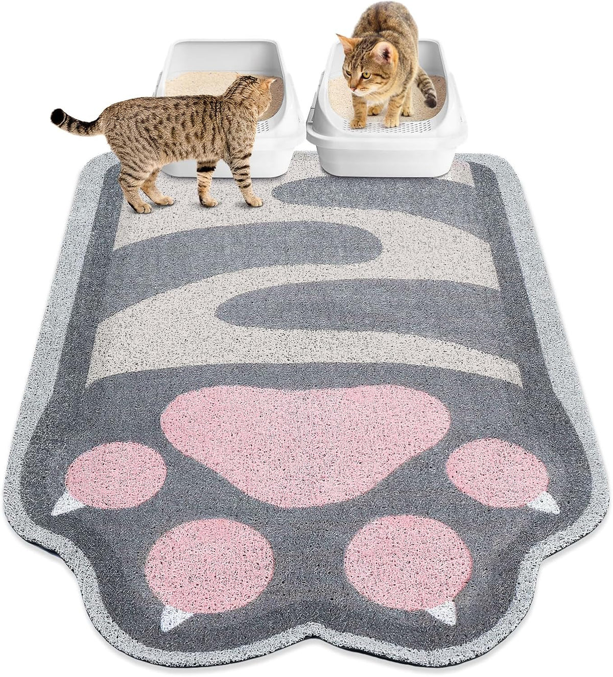 Unicorn Catcher Large Cat Litter Mat, 40"x30" Litter Trapping Mat