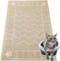 Cat Litter Box Mat, 35" x 24" Large Waterproof Litter Trapping Mat | Thick Mesh Traps Litter, Non-Slip Kitty Litter Mat for Indoor Cat, Soft Paws, BPA-Free, Multi-Use, Easy Clean, Large Coverage