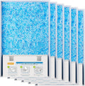 Crystal Cat Litter Tray Refill for PetSafe Litter Box, Blue 6-Pack | Pre-Filled Disposable Tray for Auto Self-Cleaning Machine, No-Scoop Replacement Liner, Non-Clumping Silica, Odor/Leak-Proof