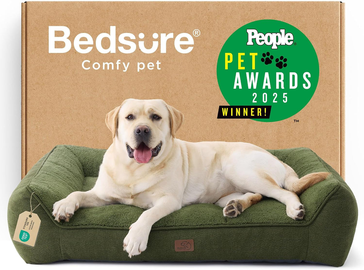 Bedsure SupportMax® Extra Thick Orthopedic XL Dog Bed for Extra Large Dogs