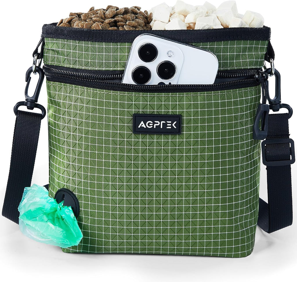 AGPTEK Dog Training Treat Pouch, Magnetic Dog Walking Pouch