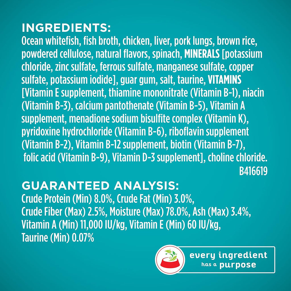 Purina ONE Indoor High Protein Pate Wet Cat Food, (24) 3 oz Cans