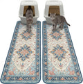 Hompet Cat Litter Mat 2 Pack, 20x60 Large Machine Washable Trapping Mats for Cats, Super Absorbent & Urine-Proof Cat Litter Box Mat for Floor, Waterproof & Non Slip Kitty Litter Rug