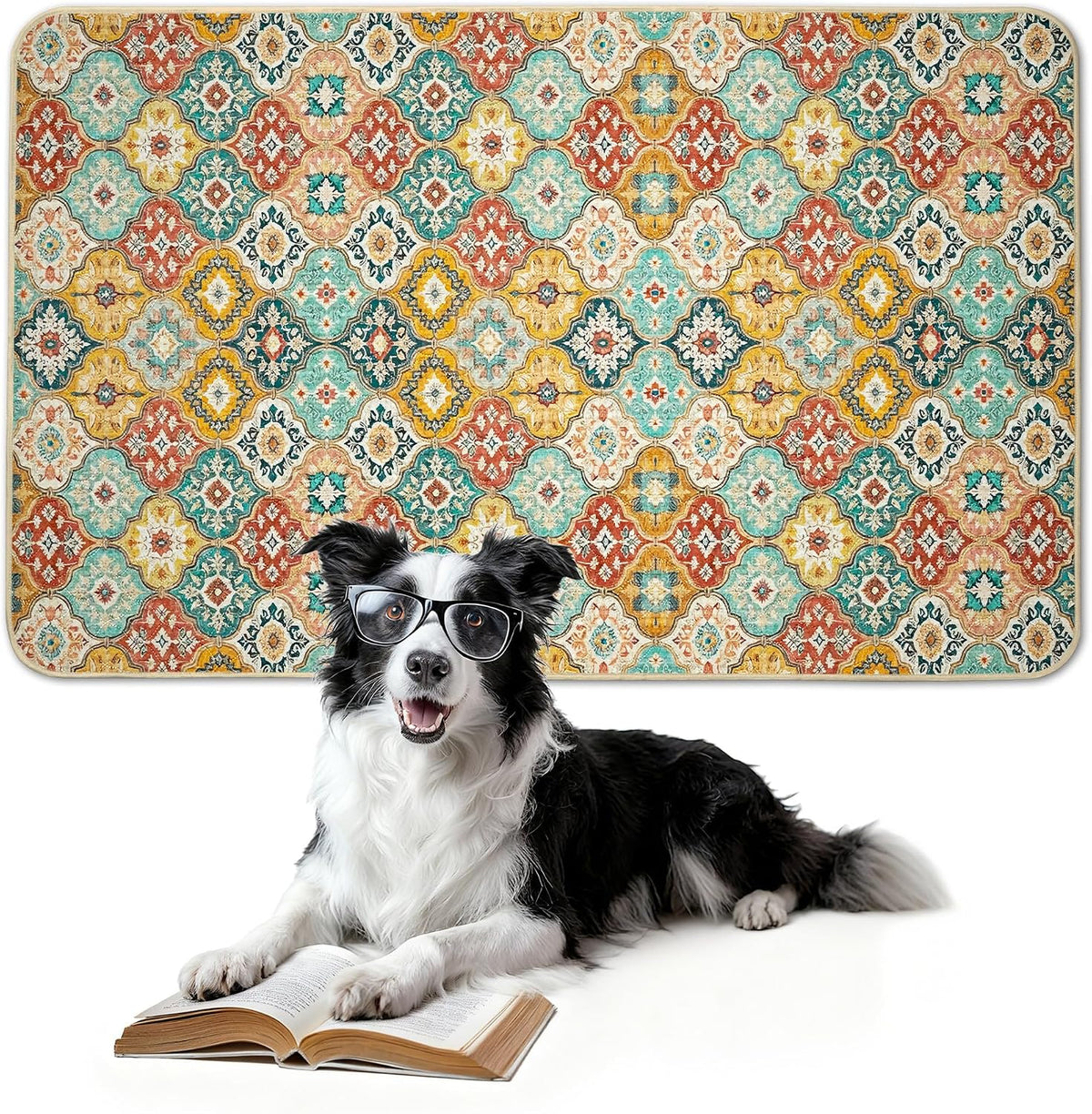 FXW Washable Pee Pads for Dogs, Super Absorbent, 39" x 63", 1 Pack | Machine washable, Non-slip backing, Fits 24"H 6-Panel FXW Rollick/Homeplus Playpens